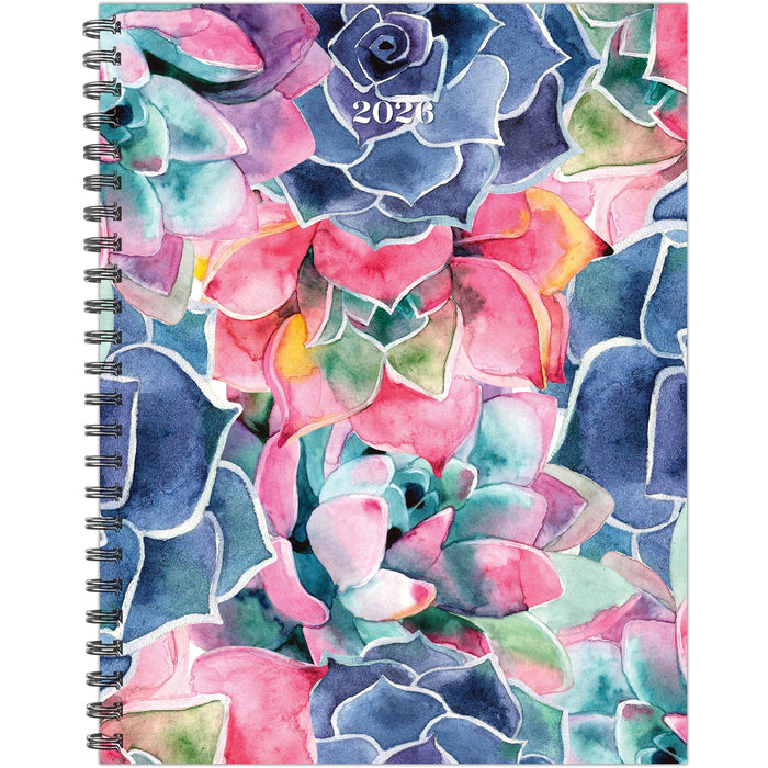 So Very Succulent 2026 8.5" x 11" Weekly Monthly Softcover Planner