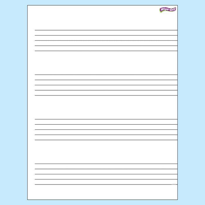 Music Staff Paper Wipe-Off® Chart