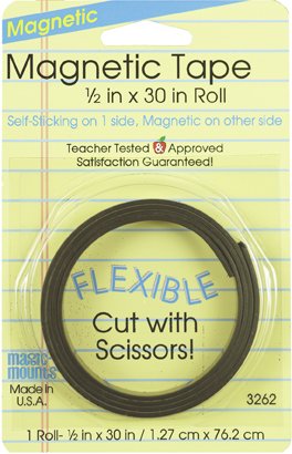 Magnetic Tape Roll 1/2" x 30"