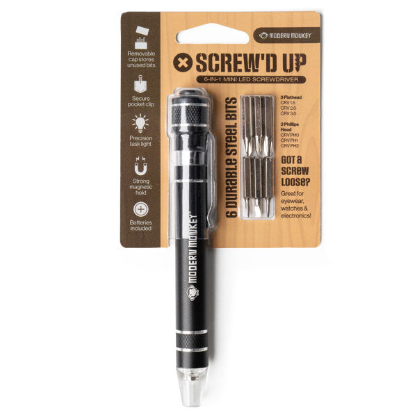 Modern Monkey Screwd Up 6 in 1 Screwdriver