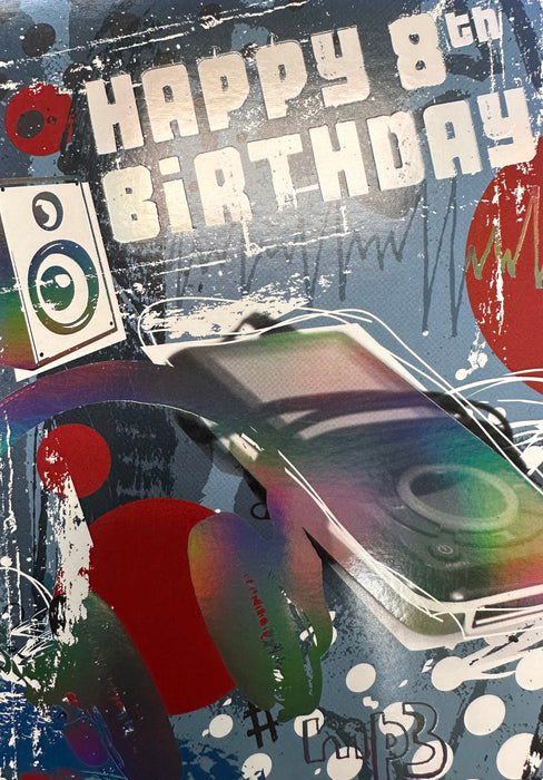 Happy 8th Birthday Greeting Card [04837]