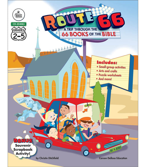 Route 66: A Trip through the 66 Books of the Bible Resource Book Grade 2-5 Paperback