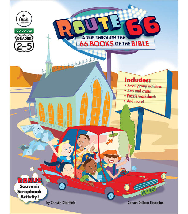 Route 66: A Trip through the 66 Books of the Bible Resource Book Grade 2-5 Paperback