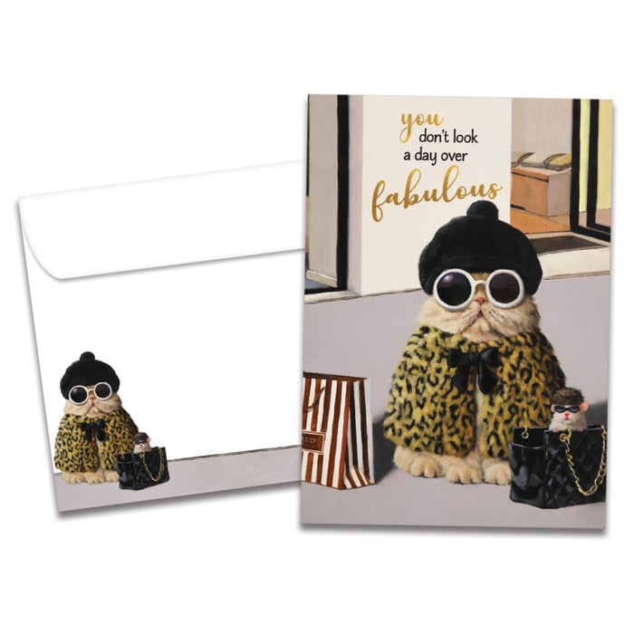 A Day Over Fabulous Birthday Greeting Card [22052]