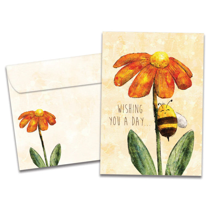 Bee Wishes Birthday Greeting Card [22238]