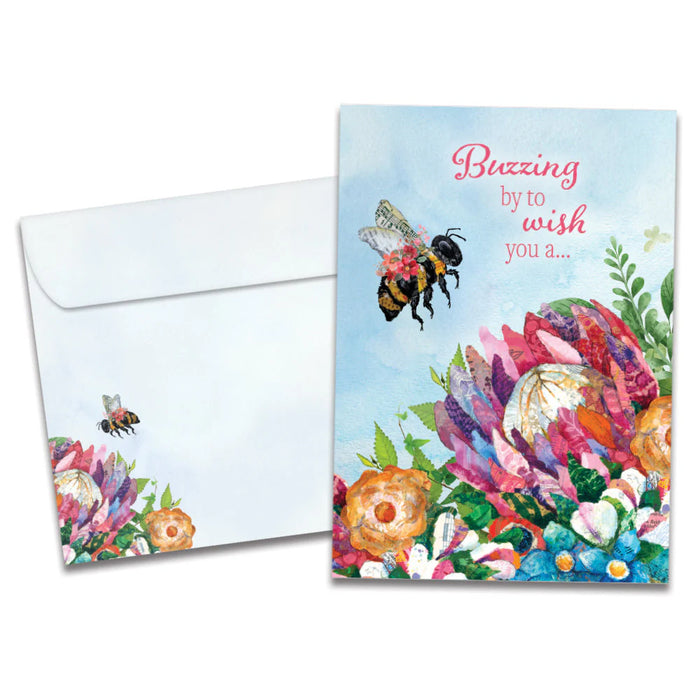 Sweet Bee Birthday Greeting Card [22408]