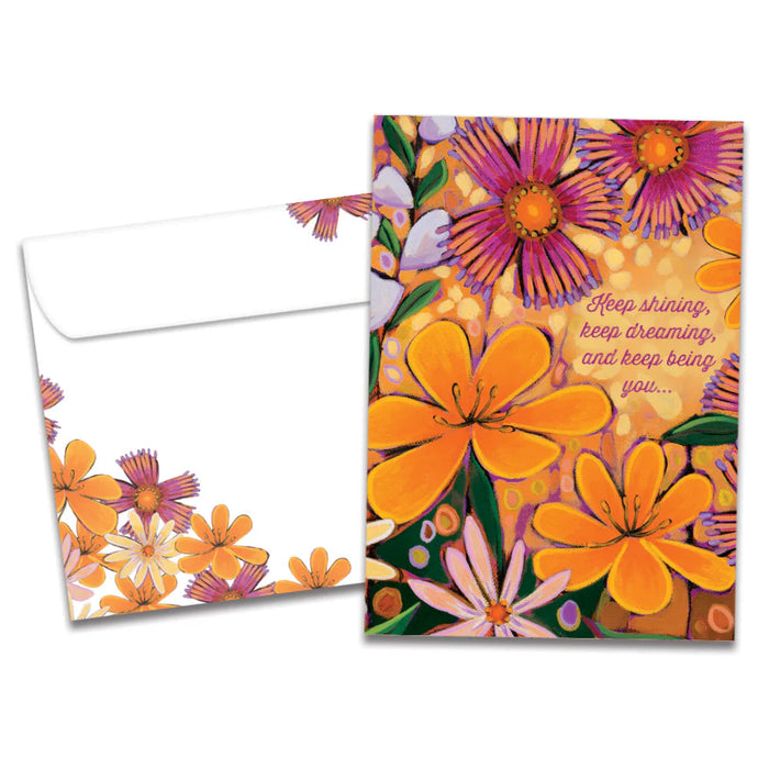 Brighter Florals Birthday Greeting Card [22411]