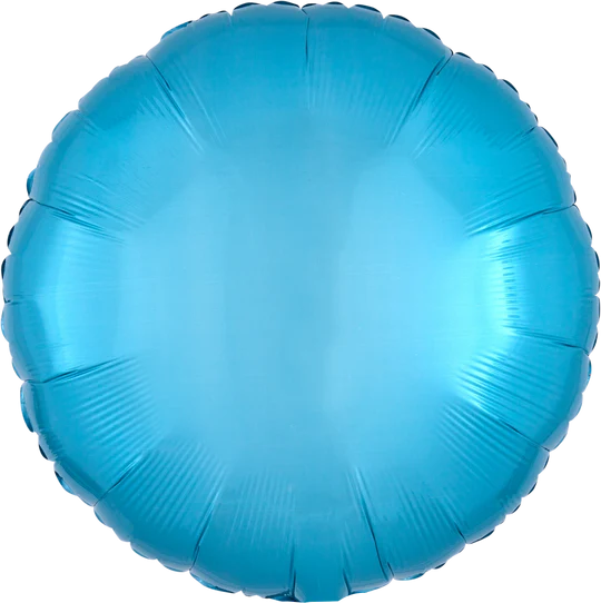 Caribbean Blue 18 Inch Round Foil Mylar Balloon [23009]
