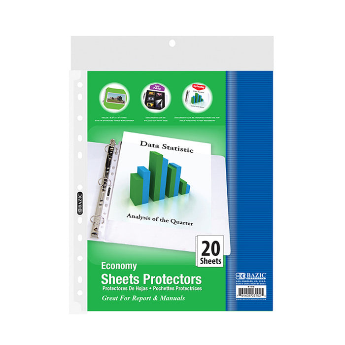 Sheet Protectors Top-Loading 20 Pack [3102]
