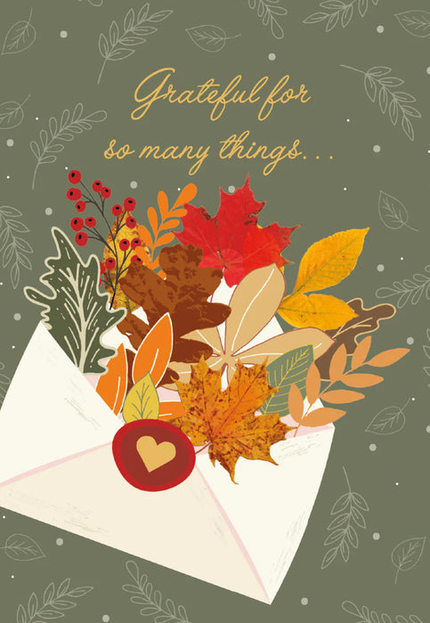Grateful for so many things Thanksgiving Greeting Card [THT47083101]