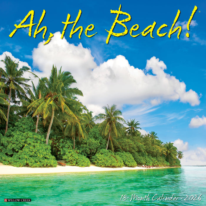 Ah,The Beach! 12" x 12" 2026 Wall Calendar