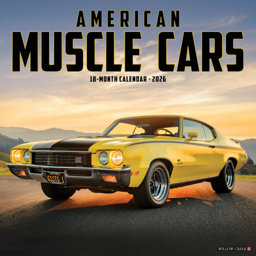 American Muscle Cars 12" x 12" 2026 Wall Calendar