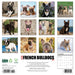 French Bulldogs 2026 12" x 12" Wall Calendar