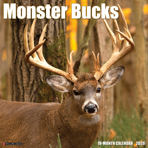 Monster Bucks 2026 12" x 12" Wall Calendar