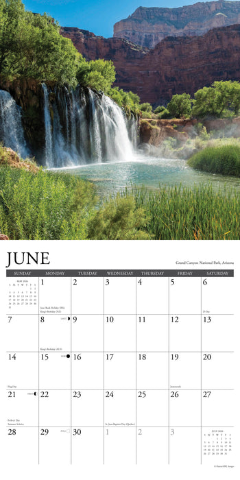 National Parks 2026 12" x 12" Wall Calendar