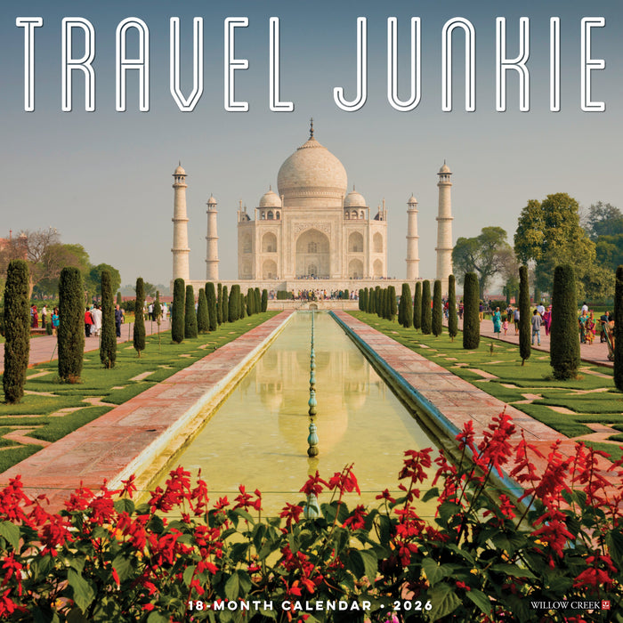 Travel Junkie 2026 12" x 12" Wall Calendar