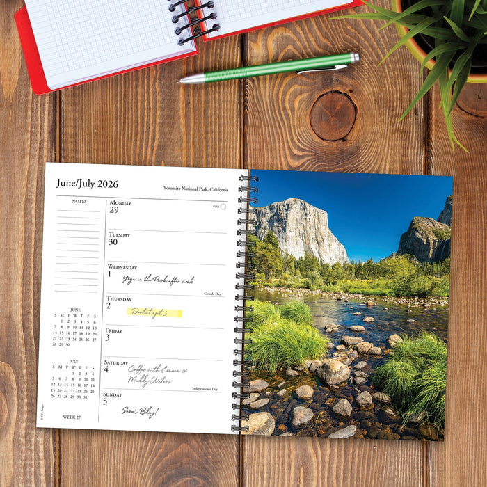 National Parks 2026 6.5" x 8.5" Engagement Calendar