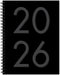 Black 2026 6.5" x 8.5" Weekly Monthly Softcover Planner