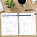 Bluesy Floral 2026 6.5" x 8.5" Weekly Monthly Softcover Planner
