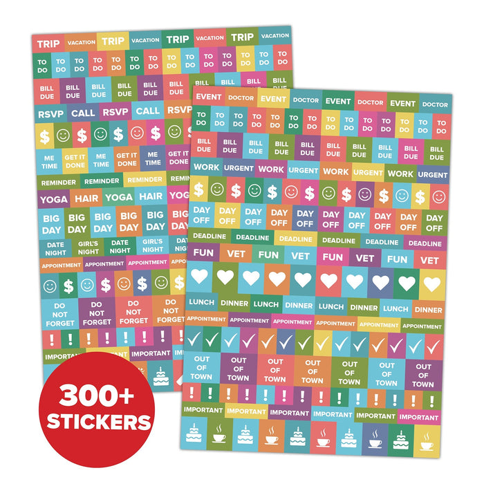 Happy Stripe 2026 6.5" x 8.5" Weekly Monthly Softcover Planner