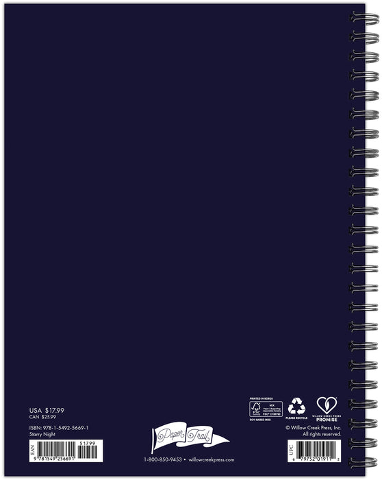 Starry Night 2026 6.5" x 8.5" Weekly Monthly Softcover Planner