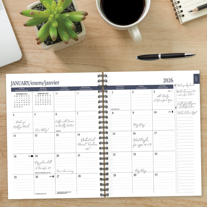 Starry Night 2026 6.5" x 8.5" Weekly Monthly Softcover Planner