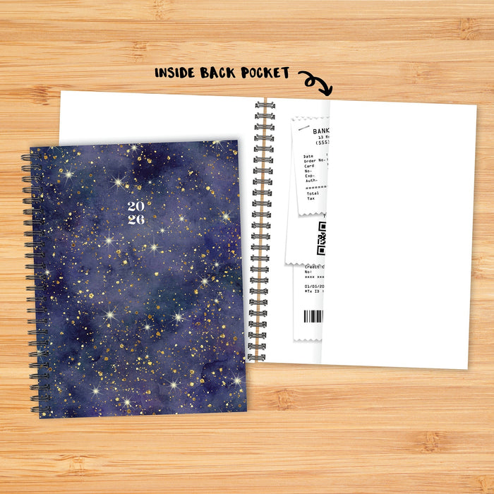 Starry Night 2026 6.5" x 8.5" Weekly Monthly Softcover Planner