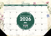 Botanical Garden 2026 17" x 12" Small Monthly Desk Pad