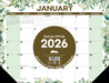 Eucalyptus 2026 22" x 17" Large Monthly Desk Pad