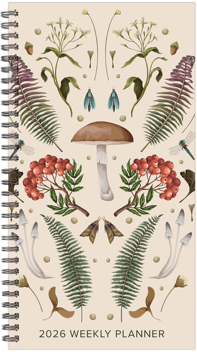 Woodland Mushroom Spiral 2026 Weekly Planner [9781549257360]