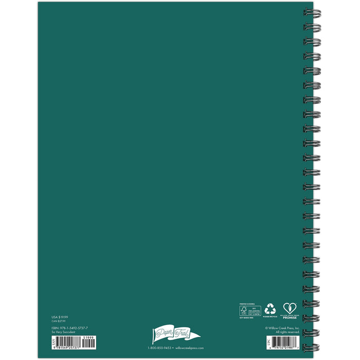 So Very Succulent 2026 8.5" x 11" Weekly Monthly Softcover Planner