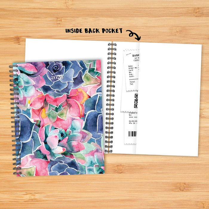 So Very Succulent 2026 8.5" x 11" Weekly Monthly Softcover Planner