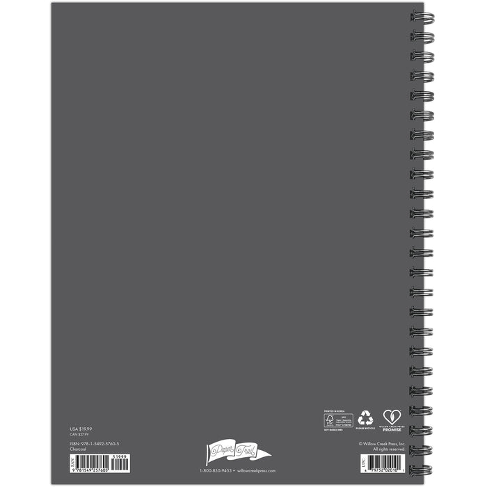 Charcoal 2026 8.5" x 11" Weekly Monthly Softcover Planner