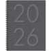 Charcoal 2026 8.5" x 11" Weekly Monthly Softcover Planner
