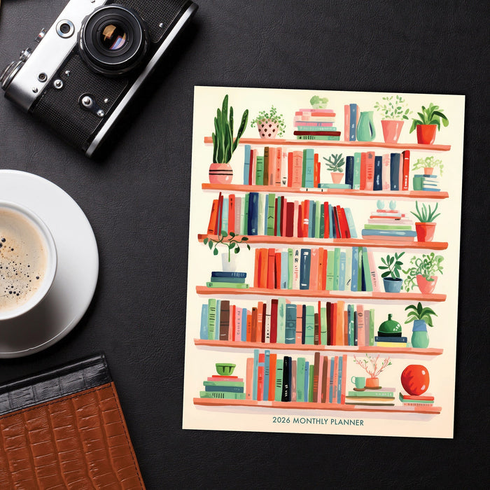 Garden Botanical 2026 7.5" x 9.5" Booklet Monthly Planner