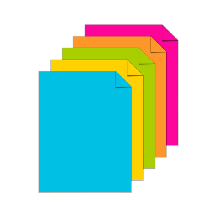 Astrobrights Colored Cardstock, 8.5" x 11", 65 lb./176 Gsm, Bright Assortment, 50 Sheets [99326]