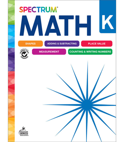 Spectrum Math Workbook Grade K Paperback