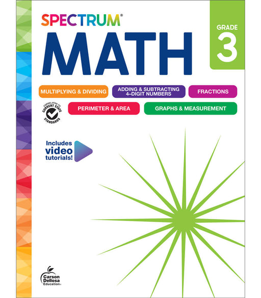 Spectrum Math Workbook Grade 3 Paperback