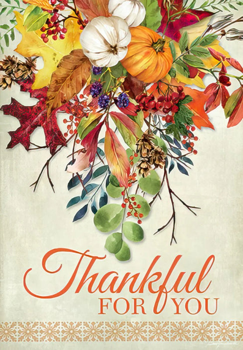 Thankful for You Thanksgiving Greeting Card [THT82428]