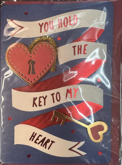 Key to My Heart Valentine's Day Greeting Card [5000C25-2]