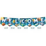 Outer Space Crew Pennants Welcome Bulletin Board