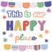 Color Crush This Is Our Happy Place Mini Bulletin Board