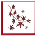 Quilled Japanese Maple Leaves Greeting Card