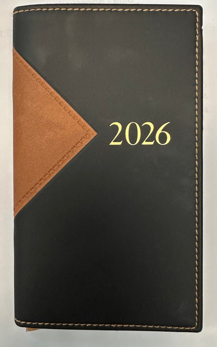 Regatta Diamond Pocket Pal Calendar with Notepad Tan-Black 2026 [5Z59853]