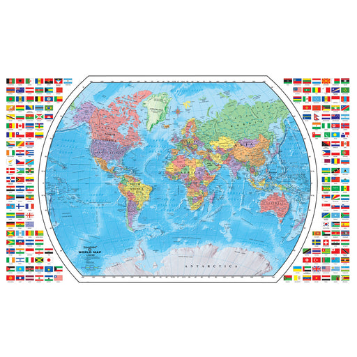4 Ft. World Map w/Flags – Replogle Globes