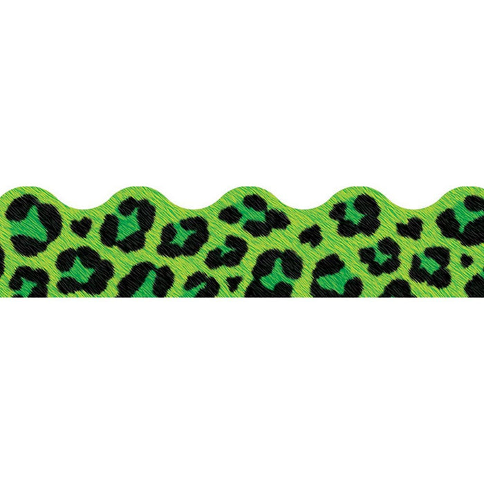 Leopard Green Spots Border Trim [T92845]