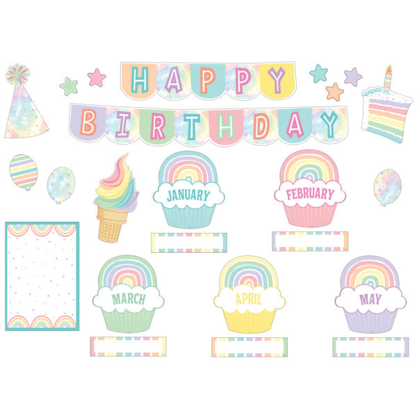 Pastel Pop Happy Birthday Mini Bulletin Board [TCR8415]