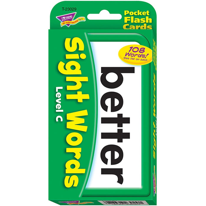 Sight Words – Level C Pocket Flash Cards [T23029]