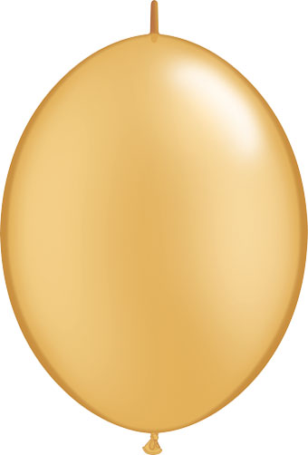 Qualatex  6 Inch Gold QuickLink Latex Balloons 50 Count [90267]