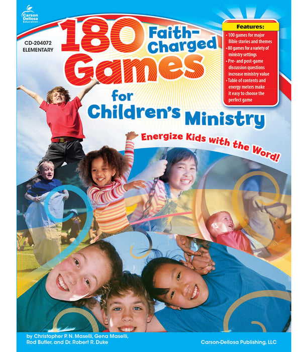 180 Faith-Charged Games for Children's Ministry (Elementary) Book [CD204072]